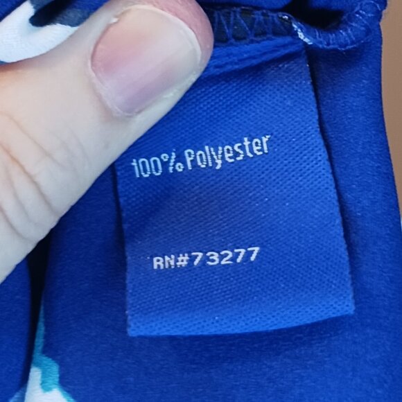 #27 3/$18 - Apt 9 Blue/White Tank Top Size M - Picture 4 of 6